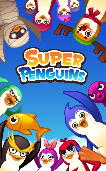 Super Penguins (упер Пингвины)  [МОД Много монет] Screenshot 1