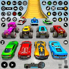 Взлом Crazy Ramp Car Stunt Master 3D (Крэйзи Рэмп Кар Стант Мастер 3Д)  [МОД Mega Pack] - последняя версия apk на Андроид