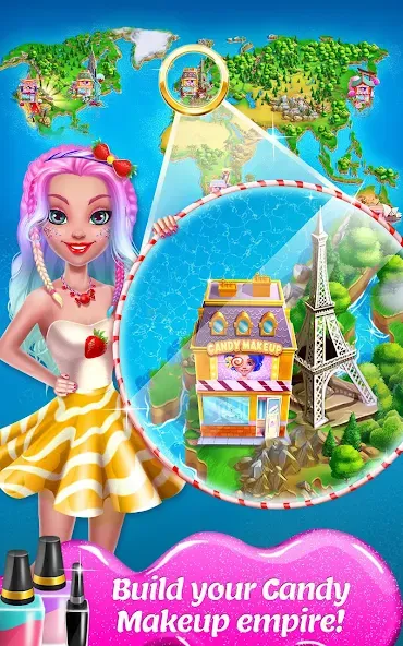 Candy Makeup Beauty Game  [МОД Menu] Screenshot 5