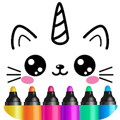 Скачать взлом Drawing for kids! Toddler draw  [МОД Много денег] - стабильная версия apk на Андроид