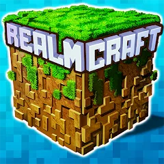 Взломанная Mini Block Craft Realm Craft (РеалмКрафт)  [МОД Unlimited Money] - последняя версия apk на Андроид