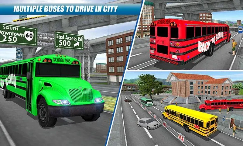 School Bus Driving Game  [МОД Unlocked] Screenshot 4