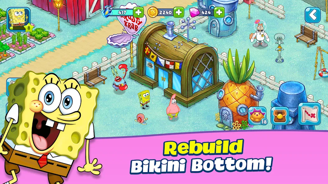 SpongeBob Adventures: In A Jam (Спанч Боб приключения)  [МОД Unlimited Money] Screenshot 1