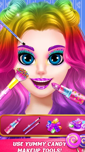 DIY Candy Makeup-Beauty Salon (ДИУАИ Мейкап)  [МОД Меню] Screenshot 2