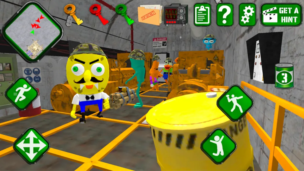 Sponge Area 51. Neighbor Alien  [МОД Бесконечные монеты] Screenshot 5