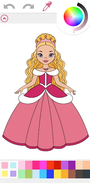 Princess Coloring Book Game  [МОД Бесконечные деньги] Screenshot 1