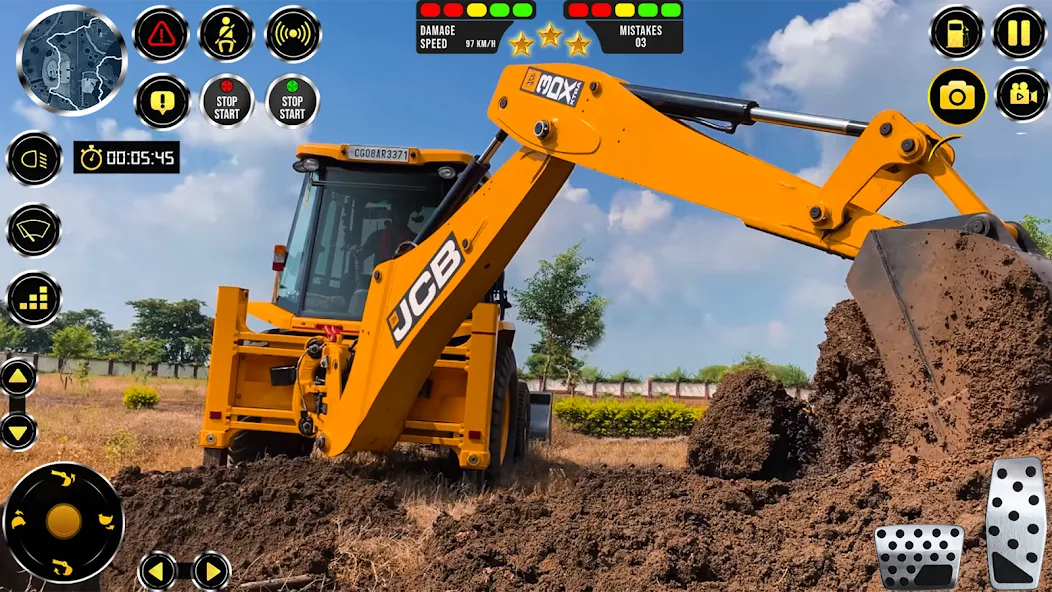 JCB Excavator Construction 3D  [МОД Бесконечные монеты] Screenshot 4