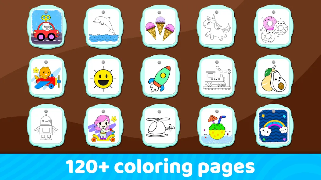 Toddler Coloring Book For Kids  [МОД Много монет] Screenshot 4