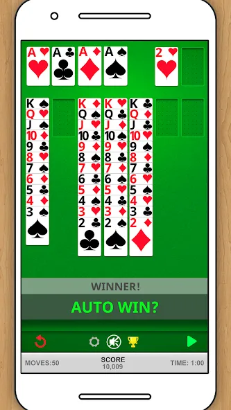 SOLITAIRE CLASSIC CARD GAME  [МОД Бесконечные деньги] Screenshot 3