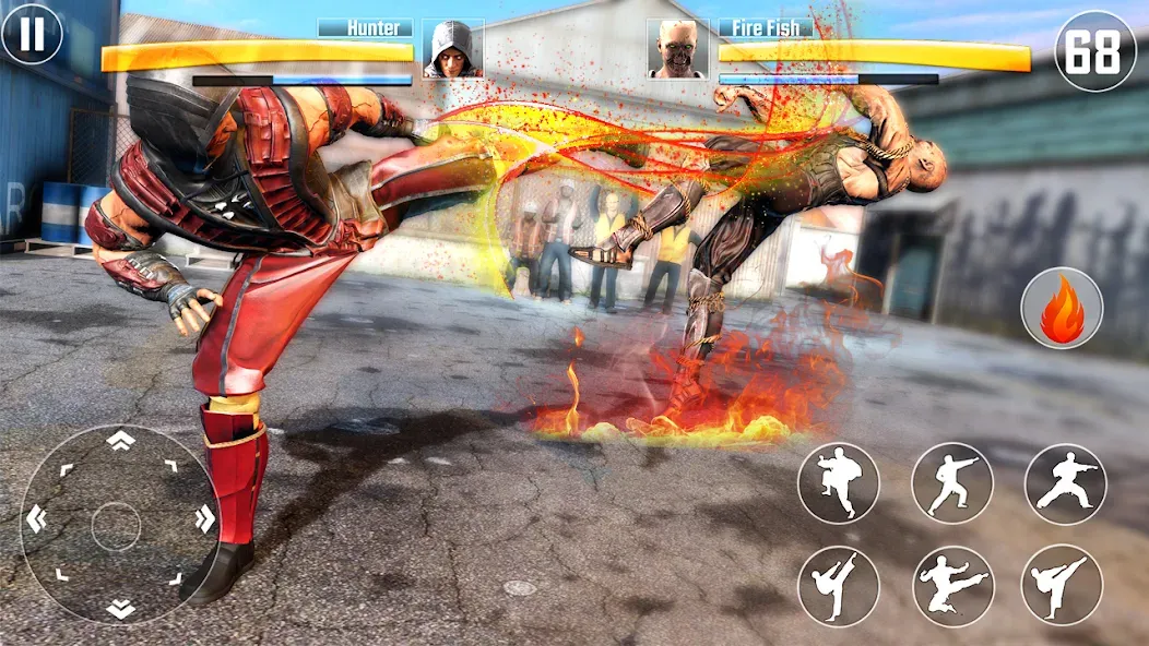 Kung Fu Fighting Karate Games (Кунгфу файтинг карате игры)  [МОД Бесконечные деньги] Screenshot 1