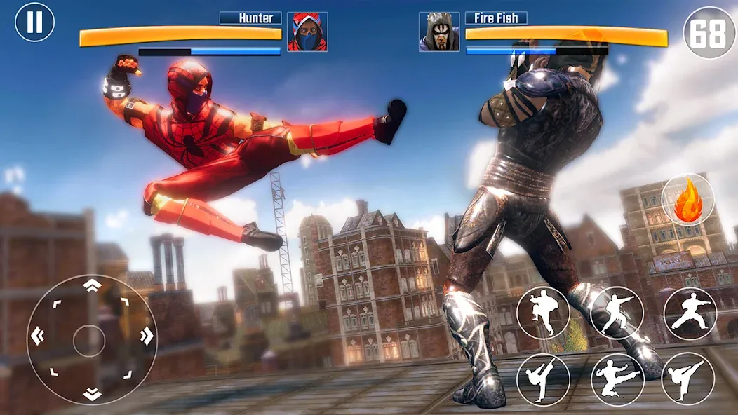 Kung Fu Fighting Karate Games (Кунгфу файтинг карате игры)  [МОД Бесконечные деньги] Screenshot 4