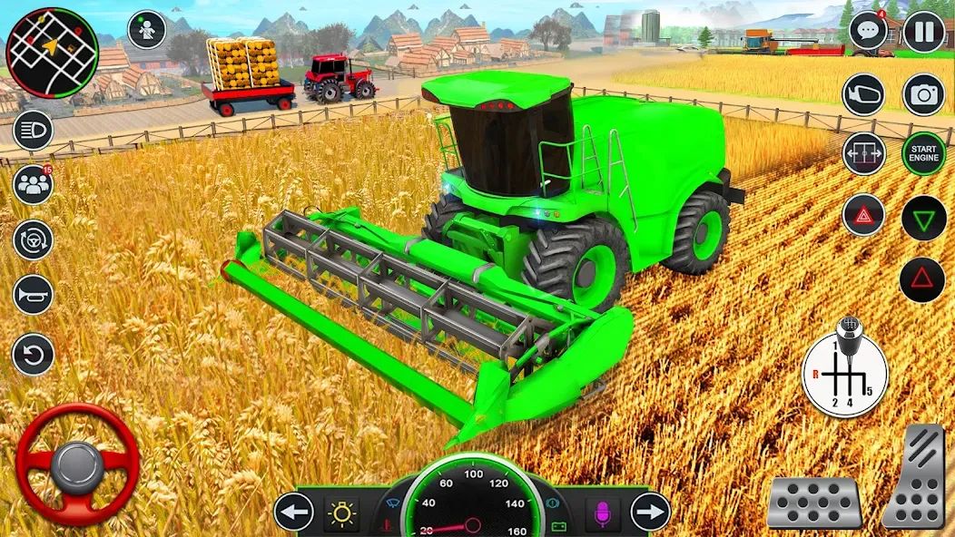 Real Tractor Driving Games (Риал Трактор Драйвинг Геймс)  [МОД Menu] Screenshot 3