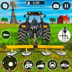 Скачать взломанную Real Tractor Driving Games (Риал Трактор Драйвинг Геймс)  [МОД Menu] - стабильная версия apk на Андроид