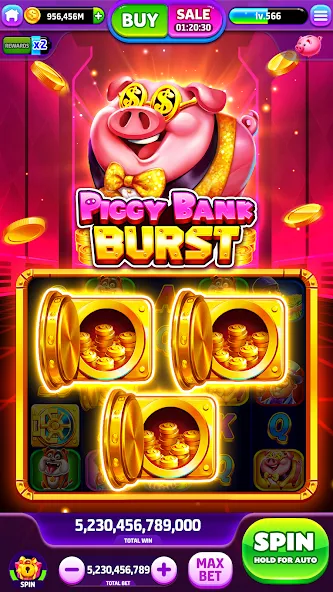 Spin To Rich - Vegas Slots (Спин Ту Рич)  [МОД Бесконечные деньги] Screenshot 1