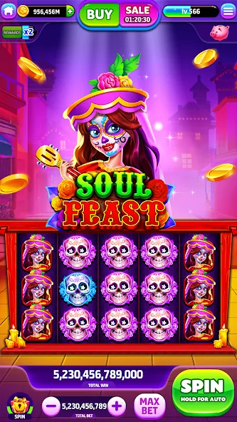 Spin To Rich - Vegas Slots (Спин Ту Рич)  [МОД Бесконечные деньги] Screenshot 2