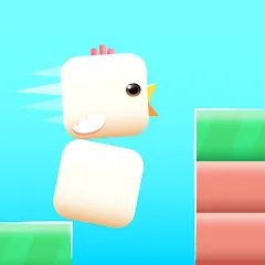 Взломанная Square Bird - Flappy Chicken (Сквер Брд)  [МОД Все открыто] - стабильная версия apk на Андроид