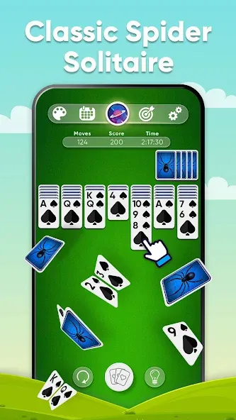 Spider Solitaire (Спайдер Солитер)  [МОД Много монет] Screenshot 1