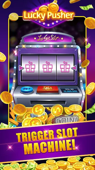 Lucky Cash Pusher Coin Games (Лаки Кэш Пушер Коин Геймс)  [МОД Unlimited Money] Screenshot 2