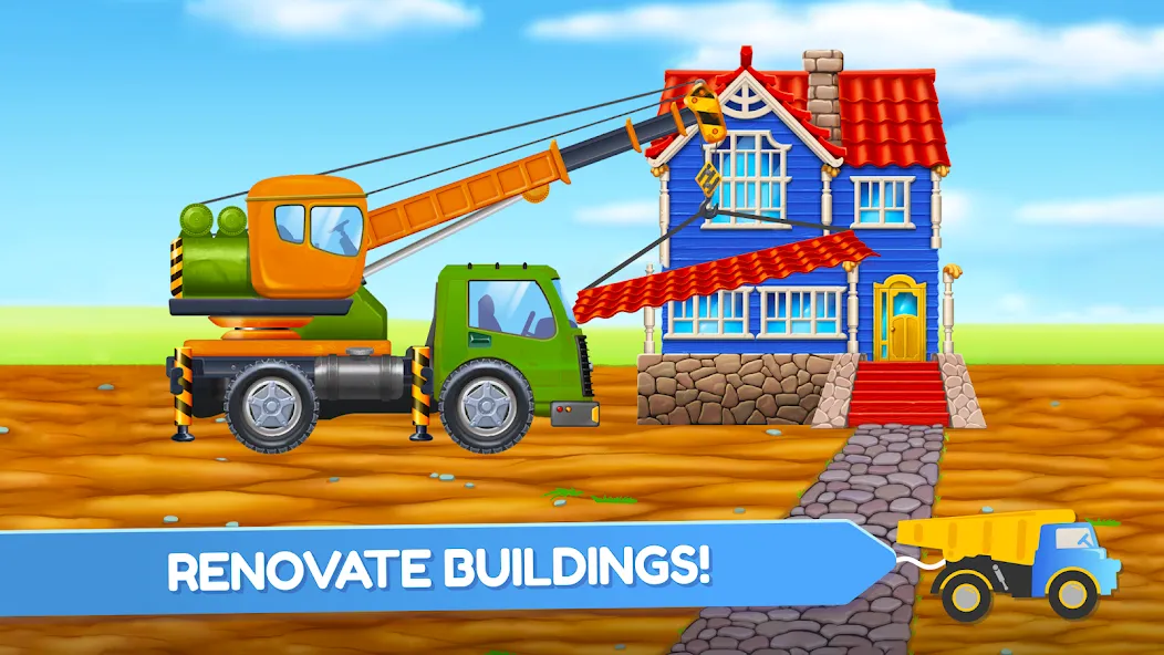 Build a House: Building Trucks  [МОД Много денег] Screenshot 2