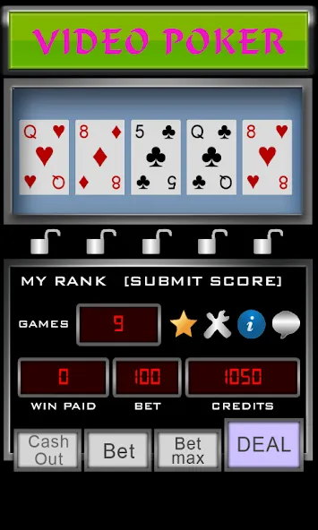 Video Poker (Видео Покер)  [МОД Много денег] Screenshot 3