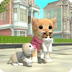 Взломанная Cat Sim Online: Play with Cats  [МОД Unlocked] - последняя версия apk на Андроид