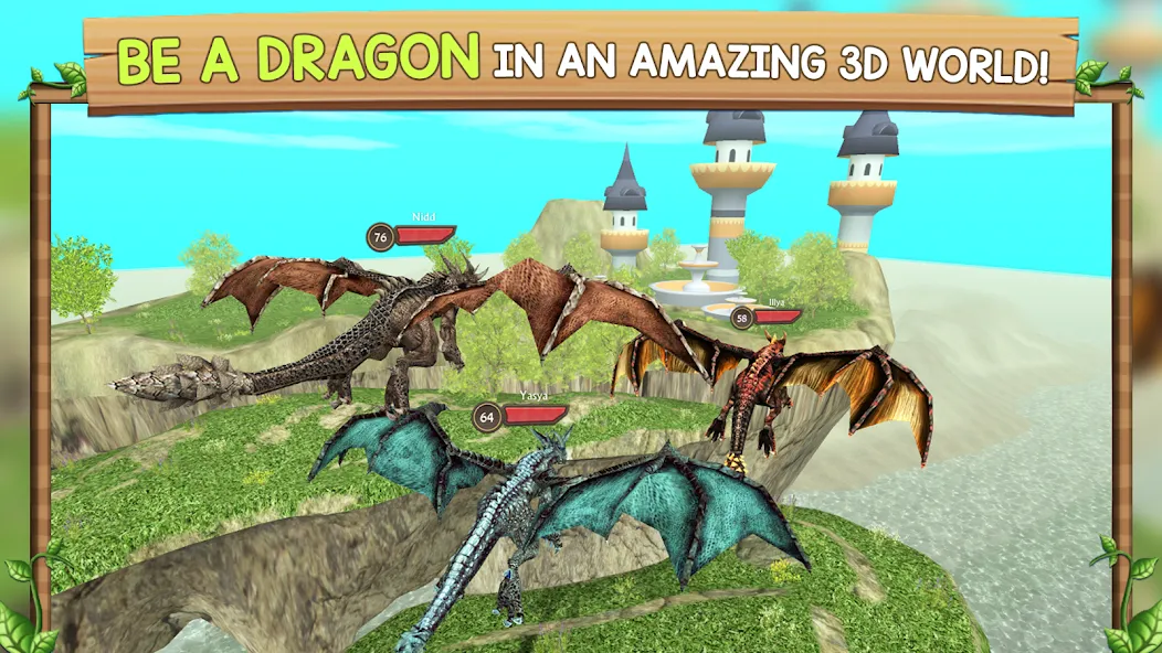 Dragon Sim Online: Be A Dragon  [МОД Много денег] Screenshot 1