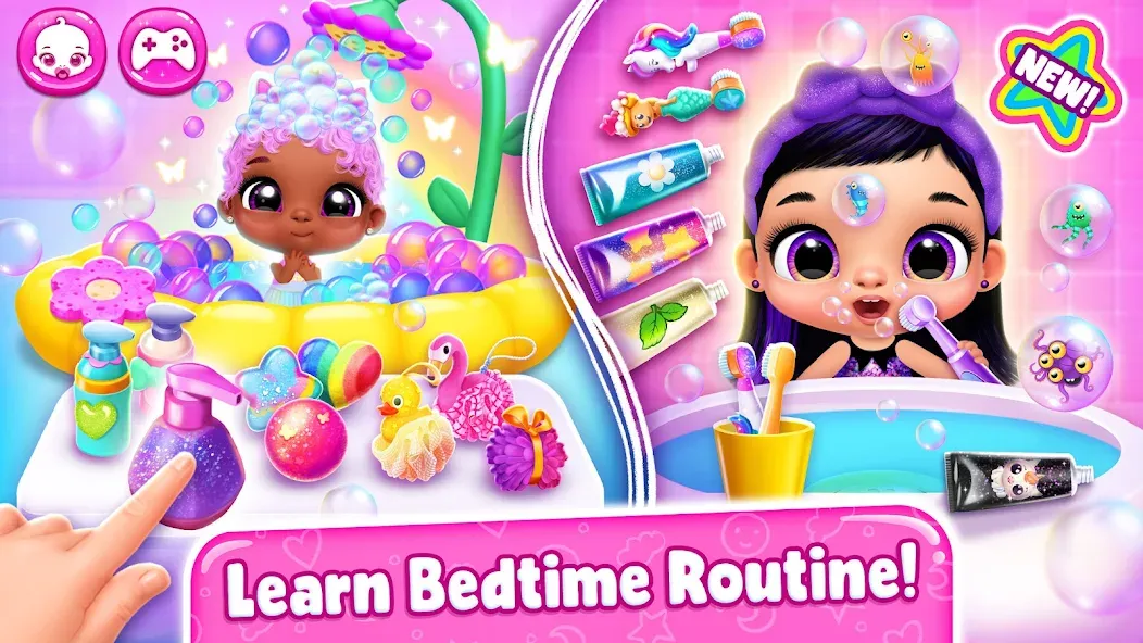 Giggle Babies - Toddler Care (Гигл Бебис)  [МОД Много монет] Screenshot 2