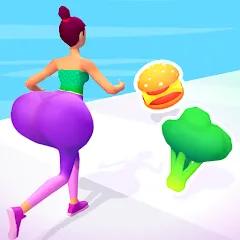 Скачать взлом Twerk Race 3D: Belly Body Run (Тверк Рейс 3D)  [МОД Menu] - полная версия apk на Андроид