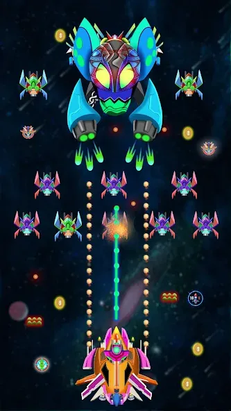 Galaxy Shooting: Alien Attack (Гэлэкси Шутинг)  [МОД Unlimited Money] Screenshot 3