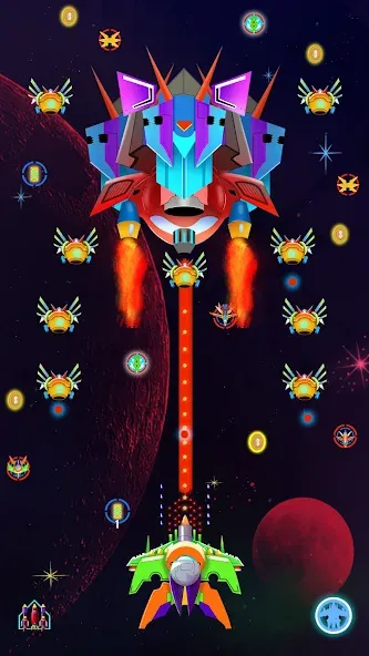 Galaxy Shooting: Alien Attack (Гэлэкси Шутинг)  [МОД Unlimited Money] Screenshot 5