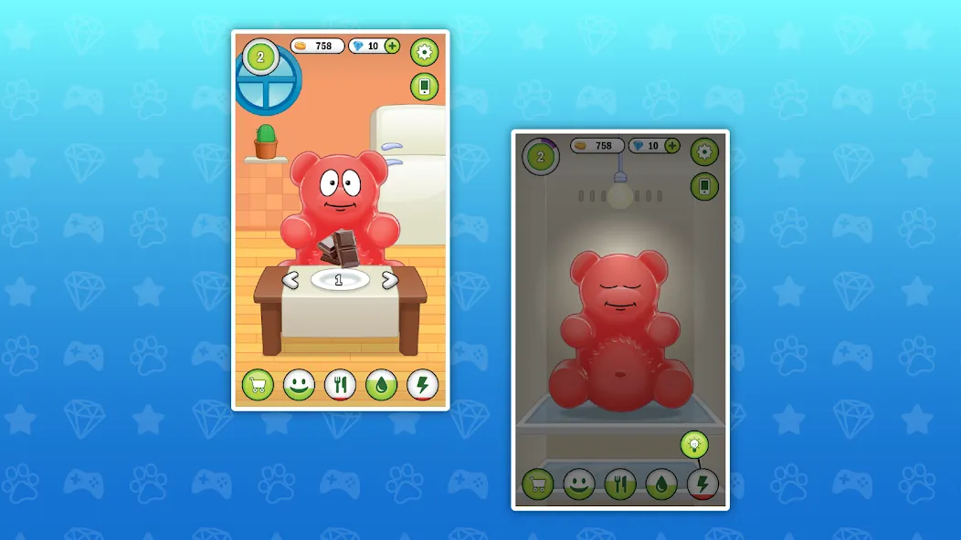 My Jelly Bear Pet  [МОД Бесконечные монеты] Screenshot 2