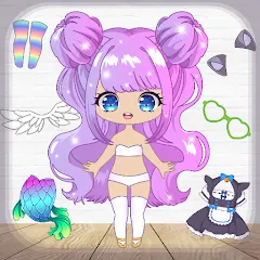 Скачать взломанную Chibi Dress Up Games for Girls  [МОД Бесконечные монеты] - последняя версия apk на Андроид