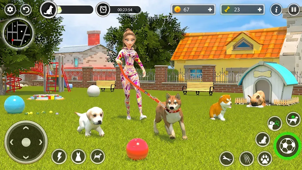 Dog Simulator Pet Dog Games 3D  [МОД Много денег] Screenshot 5