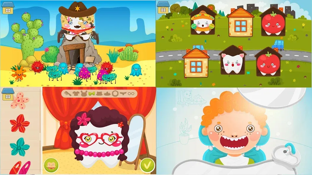 Funny Teeth kids dentist care!  [МОД Все открыто] Screenshot 4