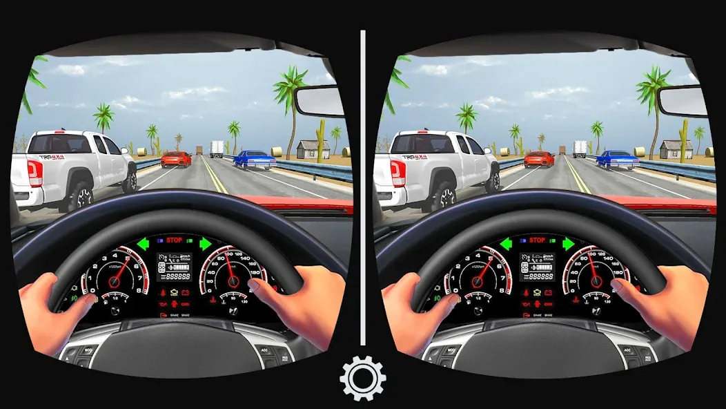 VR Traffic Racing In Car Drive (ВР Трафик Гонки на Автомобиле Вождения)  [МОД Меню] Screenshot 1