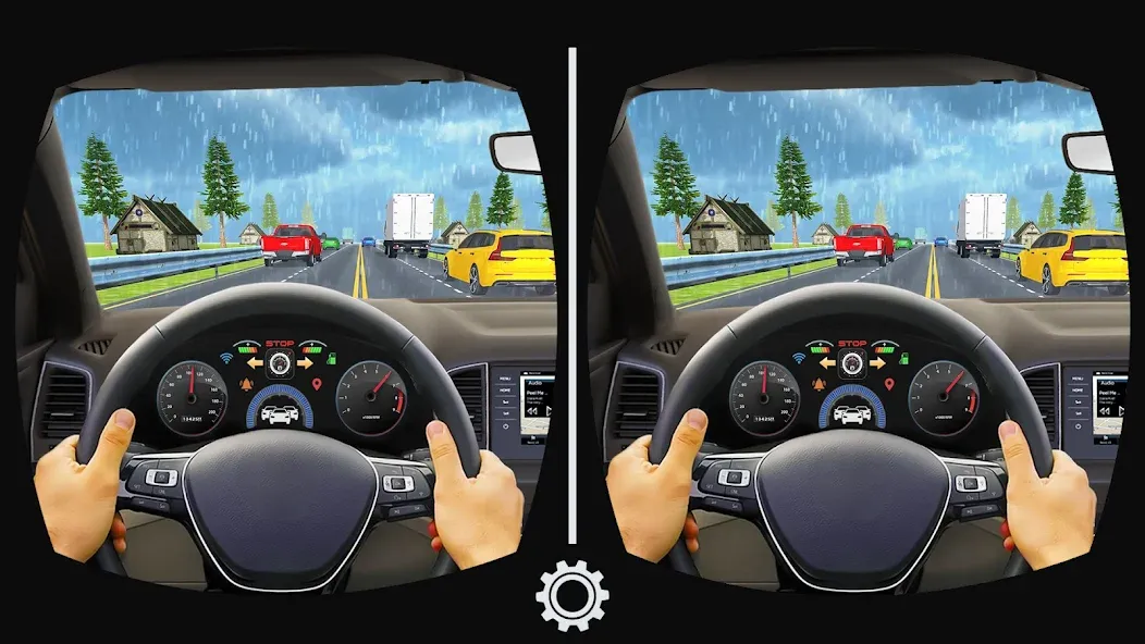 VR Traffic Racing In Car Drive (ВР Трафик Гонки на Автомобиле Вождения)  [МОД Меню] Screenshot 3