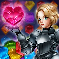 Взломанная Jewels of Kingdom Knights (Джуэлз оф Кингдом Найтс)  [МОД Mega Pack] - последняя версия apk на Андроид