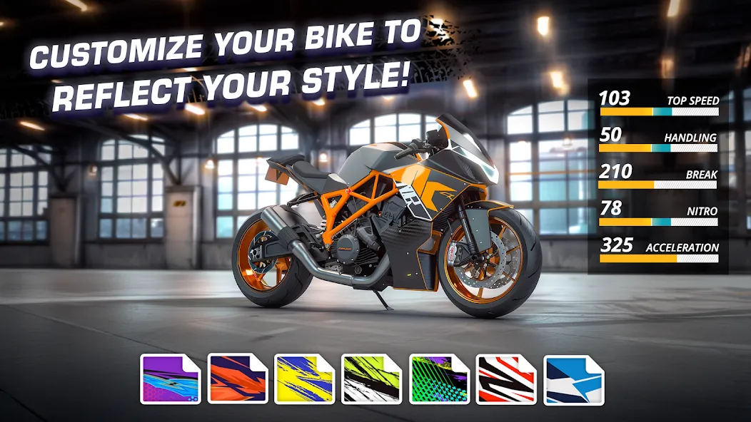 Motor Bike: Xtreme Races  [МОД Menu] Screenshot 4