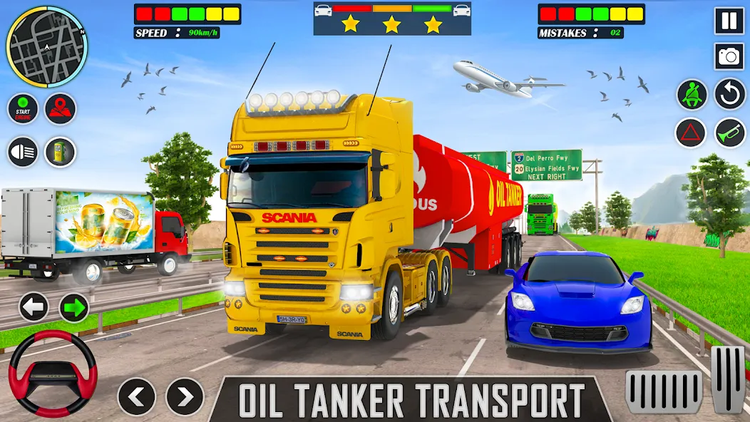 Offroad Oil Tanker Truck Games (Оффроуд Игры на машинецистерне для нефти)  [МОД Много денег] Screenshot 1