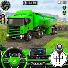 Скачать взлом Offroad Oil Tanker Truck Games (Оффроуд Игры на машинецистерне для нефти)  [МОД Много денег] - полная версия apk на Андроид