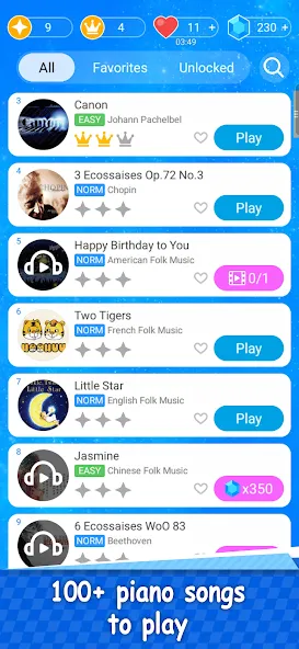 Magic Piano Music Tiles 2 (Магическое пианино Музыкальные плитки 2)  [МОД Меню] Screenshot 3