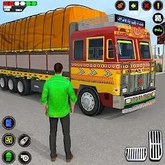 Взлом Indian Truck Drive Truck Games (Индийский грузовой симулятор)  [МОД Меню] - стабильная версия apk на Андроид