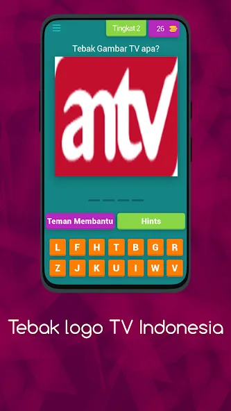 Logo TV Indonesia  Asah Otakmu (Тебак Гамбар Лого ТВ)  [МОД Бесконечные деньги] Screenshot 3