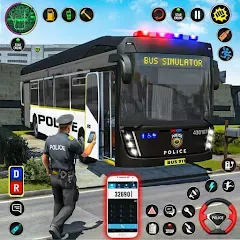 Скачать взломанную City Bus Simulator Bus Game 3D (Полицейский автобус симулятор)  [МОД Unlocked] - последняя версия apk на Андроид