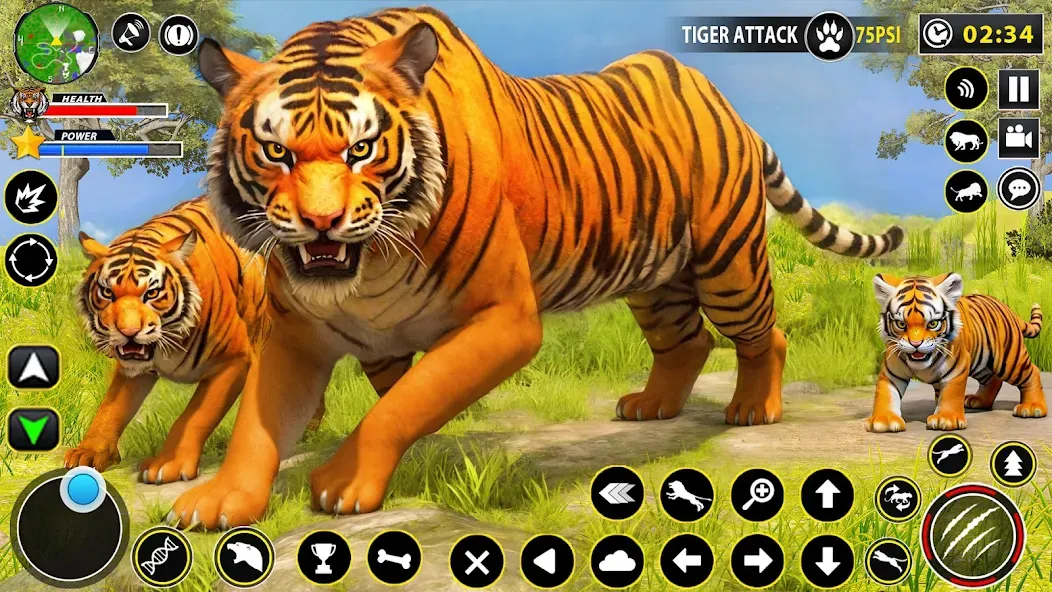 Tiger Simulator Lion games 3D (Тигровый Симулятор Игр Льва 3D)  [МОД Unlimited Money] Screenshot 1