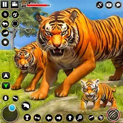 Скачать взломанную Tiger Simulator Lion games 3D (Тигровый Симулятор Игр Льва 3D)  [МОД Unlimited Money] - полная версия apk на Андроид