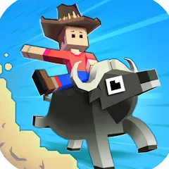 Взломанная Rodeo Stampede: Sky Zoo Safari  [МОД Много монет] - последняя версия apk на Андроид