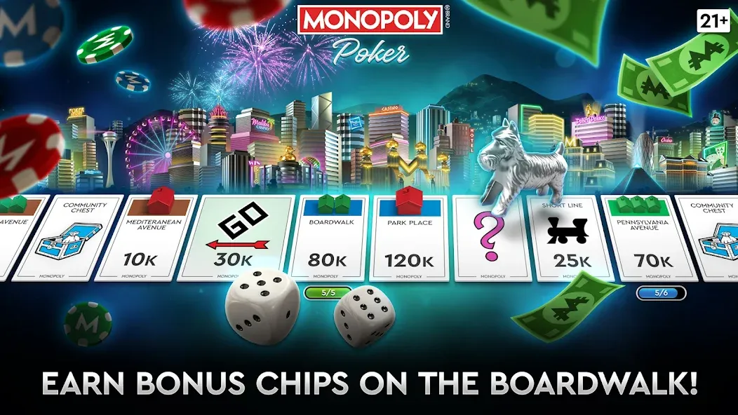 MONOPOLY Poker - Texas Holdem (МОНОПОЛИЯ Покер)  [МОД Unlocked] Screenshot 1