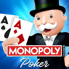 Взломанная MONOPOLY Poker - Texas Holdem (МОНОПОЛИЯ Покер)  [МОД Unlocked] - последняя версия apk на Андроид