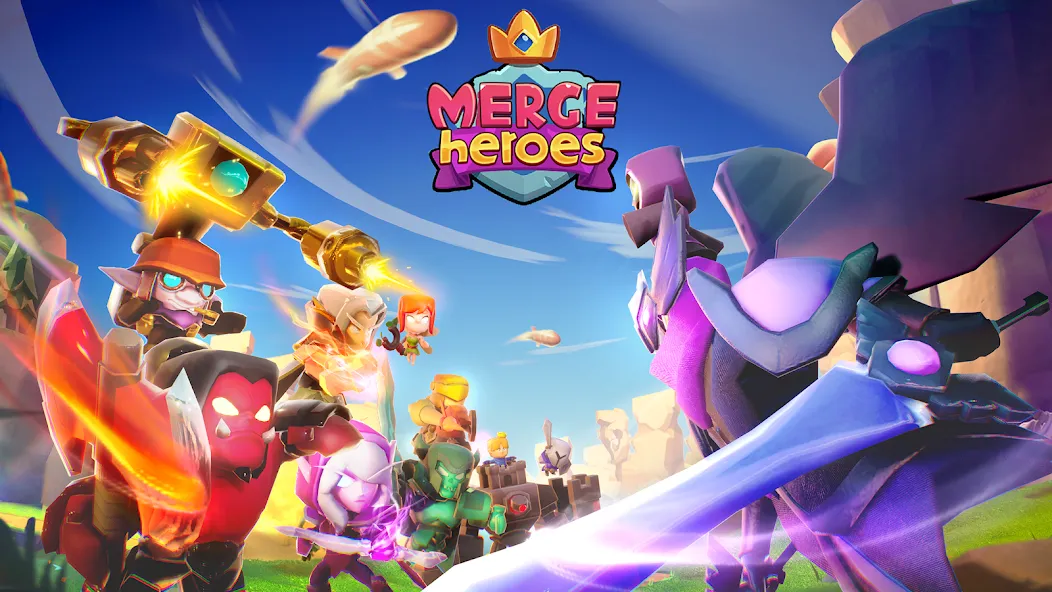 Merge Heroes: Tower Defense (Мердж Хероес)  [МОД Mega Pack] Screenshot 1